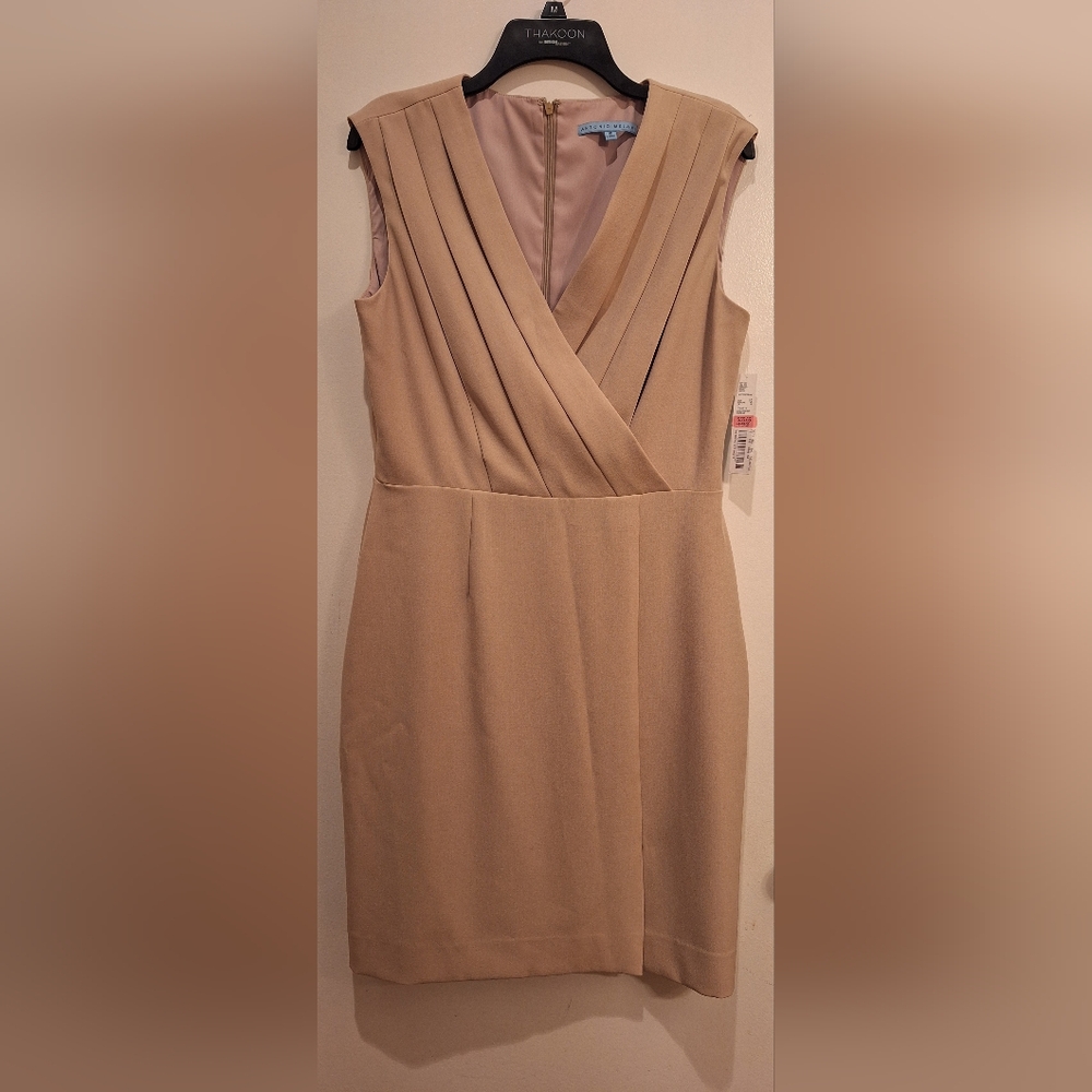 ANTONIO MELANI Beige High Low Dress